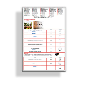 Price list factory LUIGI BORMIOLI